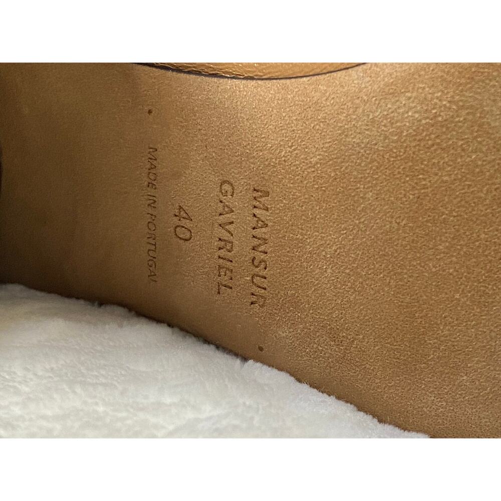 Mansur Gavriel Glove Lambskin Leather Ankle Boots Block Heel Statement Sz 40/10 - Picture 12 of 12